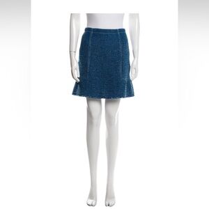 Sandro Tweed Pattern Mini Skirt